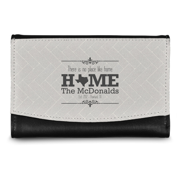 Custom Home State Genuine Leather Women's Wallet - Small (Personalized)