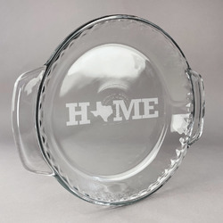 Home State Glass Pie Dish - 9.5in Round (Personalized)