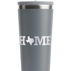 Home State RTIC Everyday Tumbler with Straw - 28oz - Grey - Double-Sided (Personalized)