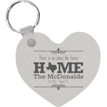 Home State Heart Plastic Keychain w/ Name or Text