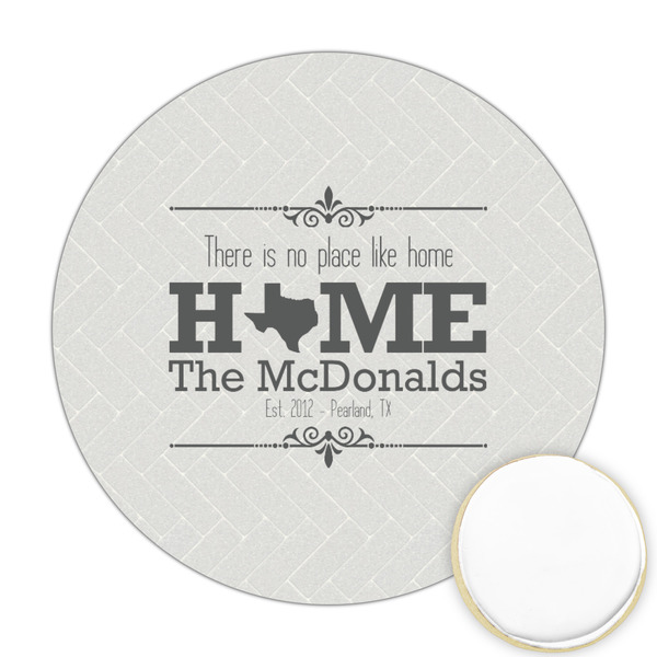 Custom Home State Printed Cookie Topper - 2.5" (Personalized)