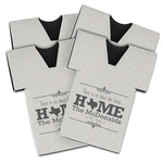 Home State Jersey Bottle Cooler - Set of 4 (Personalized)