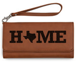 Home State Ladies Leatherette Wallet - Laser Engraved - Rawhide (Personalized)