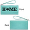 Home State Ladies Wallets - Faux Leather - Teal - Front & Back View