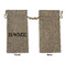 Home State Large Burlap Gift Bags - Front Approval