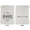 Home State Large Laundry Bag - Front & Back View