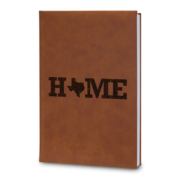 Custom Home State Leatherette Journal - Large - Double Sided (Personalized)