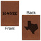 Home State Leatherette Journals - Large - Double Sided - Front & Back View