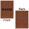 Home State Leatherette Sketchbooks - Large - Single Sided - Front & Back View