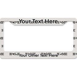 Home State License Plate Frame - Style B (Personalized)