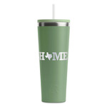 Home State RTIC Everyday Tumbler with Straw - 28oz - Light Green - Double-Sided (Personalized)