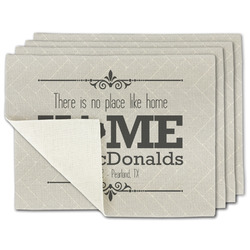 Home State Single-Sided Linen Placemat - Set of 4 w/ Name or Text