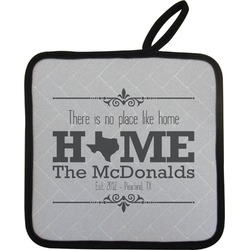 Home State Pot Holder w/ Name or Text