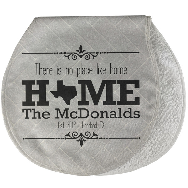 Custom Home State Burp Pad - Velour w/ Name or Text