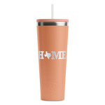 Home State RTIC Everyday Tumbler with Straw - 28oz - Peach - Single-Sided (Personalized)