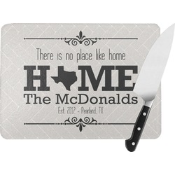 Home State Rectangular Glass Cutting Board - Large - 15.25"x11.25" w/ Name or Text