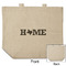 Home State Reusable Cotton Grocery Bag - Front & Back View