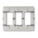 Home State Rocker Style Light Switch Cover - Three Switch