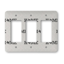 Home State Rocker Style Light Switch Cover - Three Switch