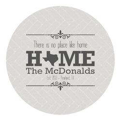 Home State Round Decal - Small (Personalized)