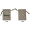 Home State Small Burlap Gift Bag - Front Approval