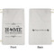 Home State Small Laundry Bag - Front & Back View