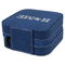 Home State Travel Jewelry Boxes - Leather - Navy Blue - View from Rear