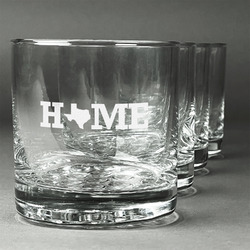 Home State Whiskey Glasses (Set of 4) (Personalized)