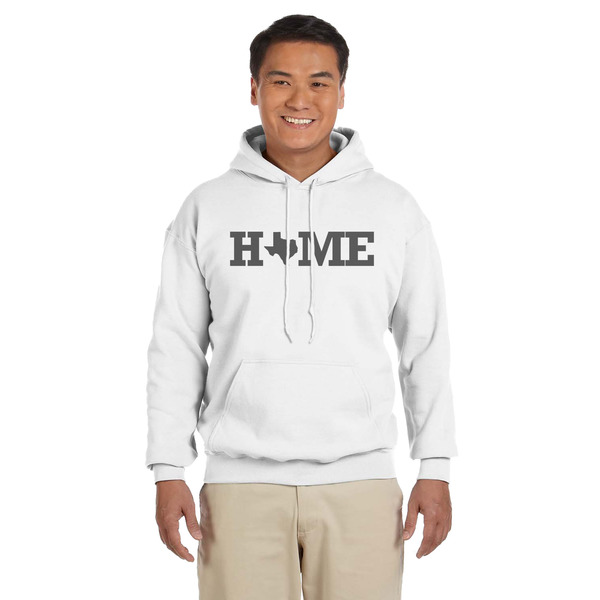 Custom Home State Hoodie - White - XL