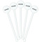 Home State White Plastic 5.5" Stir Stick - Fan View