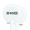 Home State White Plastic 5.5" Stir Stick - Single Sided - Round - Front & Back