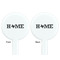 Home State White Plastic 7" Stir Stick - Double Sided - Round - Front & Back