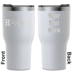 Home State RTIC Tumbler - White - Engraved Front & Back (Personalized)