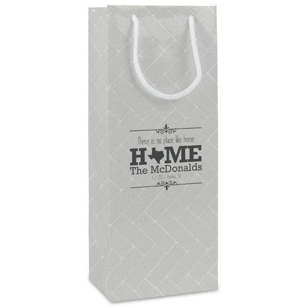 Custom Home State Wine Gift Bags - Matte (Personalized)