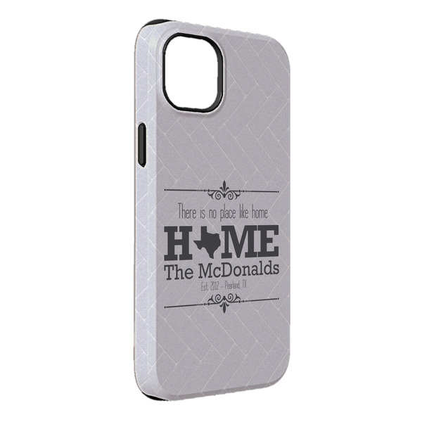 Custom Home State iPhone Case - Rubber Lined - iPhone 14 Plus (Personalized)