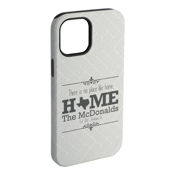 Custom Home State iPhone Case - Rubber Lined - iPhone 15 Plus (Personalized)