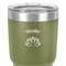 Lotus Flower 30 oz Stainless Steel Ringneck Tumbler - Olive - Close Up