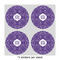 Lotus Flower 4" Multipurpose Round Labels - Sheet