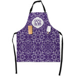 Lotus Flower Apron With Pockets w/ Monogram