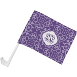 Lotus Flower Car Flag - Small w/ Monogram