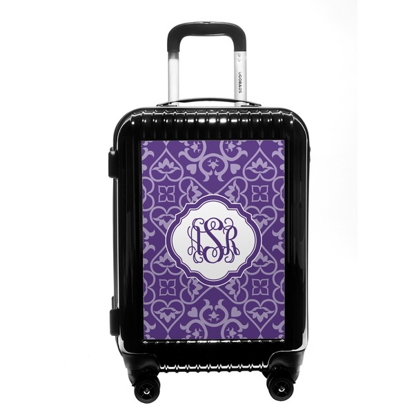 Custom Lotus Flower Carry On Hard Shell Suitcase (Personalized)