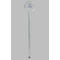 Lotus Flower Clear Plastic 7" Stir Stick - Round - Single Stick