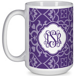 Lotus Flower 15 Oz Coffee Mug - White (Personalized)