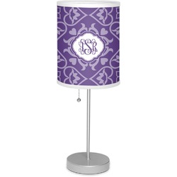 Lotus Flower 7" Drum Lamp with Shade Linen (Personalized)