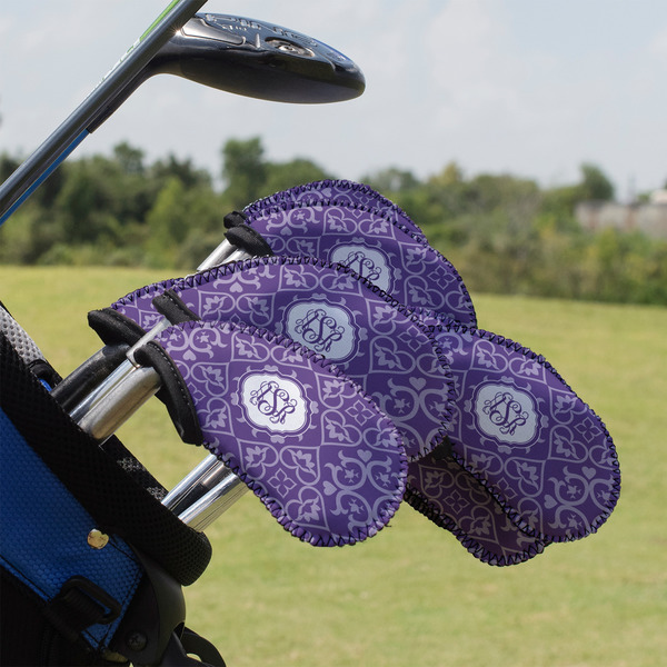 Custom Lotus Flower Golf Club Iron Cover - Set of 9 (Personalized)