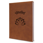 Lotus Flower Leather Sketchbook - Large - Double Sided (Personalized)