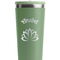 Lotus Flower Light Green RTIC Everyday Tumbler - 28 oz. - Close Up