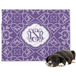 Lotus Flower Dog Blanket - Large (Personalized)