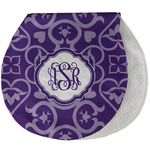 Lotus Flower Burp Pad - Velour w/ Monogram