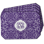 Lotus Flower Dining Table Mat - Octagon w/ Monogram